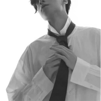 男生头像 痞帅 黑白