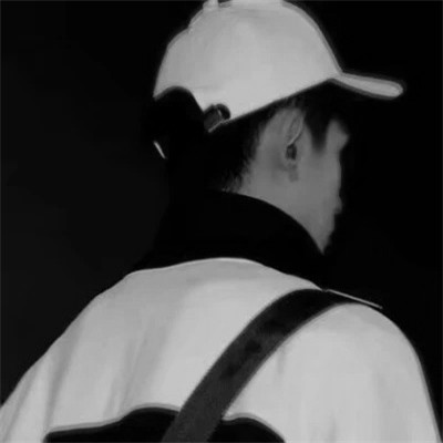 男生头像 痞帅 黑白