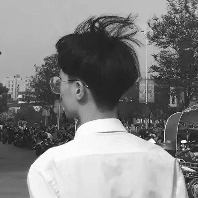 男生头像 痞帅 黑白