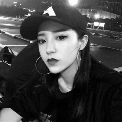 超拽霸气黑白女生头像图片