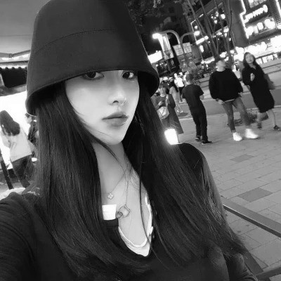 超拽霸气黑白女生头像图片