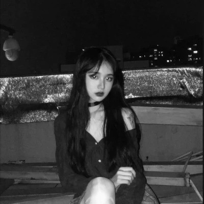 超拽霸气黑白女生头像图片