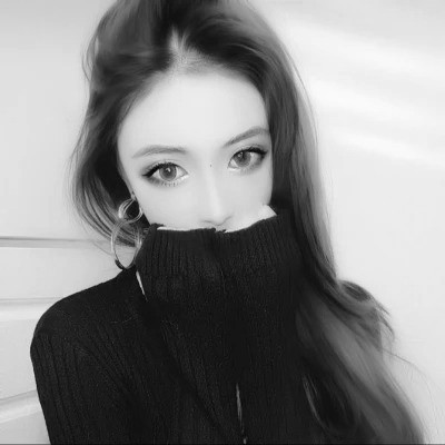 超拽霸气黑白女生头像图片