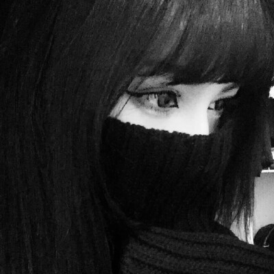 超拽霸气黑白女生头像图片