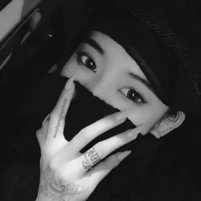 超拽霸气黑白女生头像图片