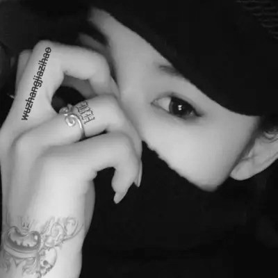 超拽霸气黑白女生头像图片