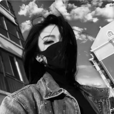 超拽霸气黑白女生头像图片