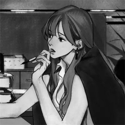 黑白动漫头像