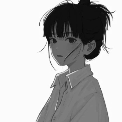 黑白动漫头像