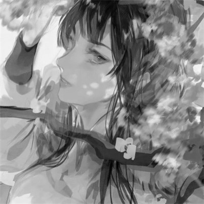 黑白动漫头像