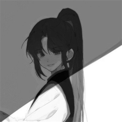 黑白动漫头像