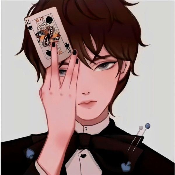 情侣头像动漫一男一女高清图片