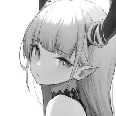 黑白漫画系列动漫女头图片