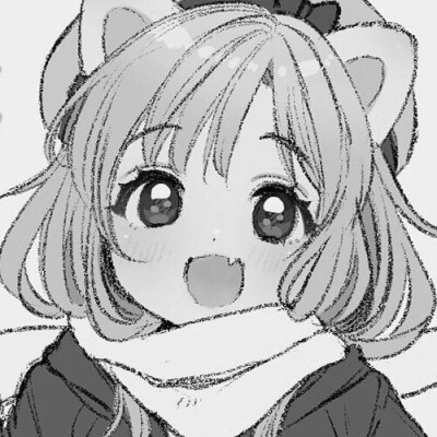 黑白漫画系列动漫女头图片
