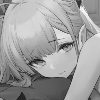 黑白漫画系列动漫女头图片