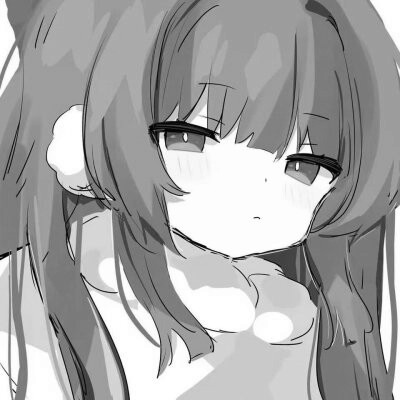 黑白漫画系列动漫女头图片
