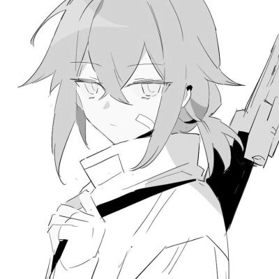 黑白漫画系列动漫女头图片