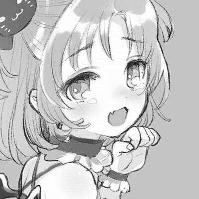 黑白漫画系列动漫女头图片