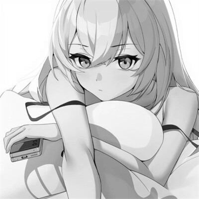 黑白漫画系列动漫女头图片