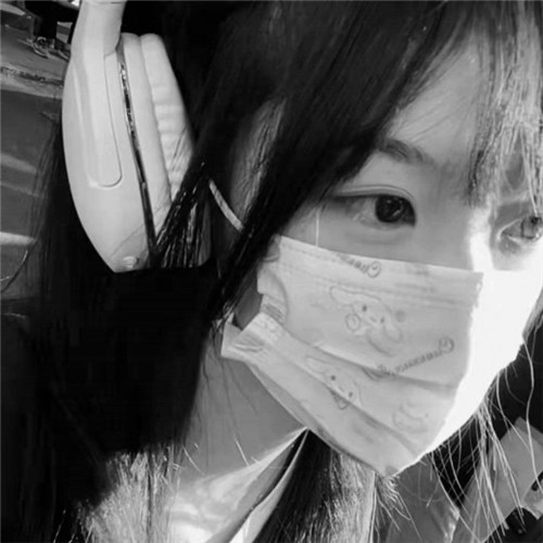 女生头像慵懒偏冷淡风黑白图片
