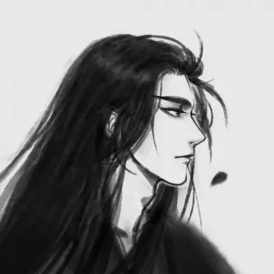 黑白情头一男一女高清图片
