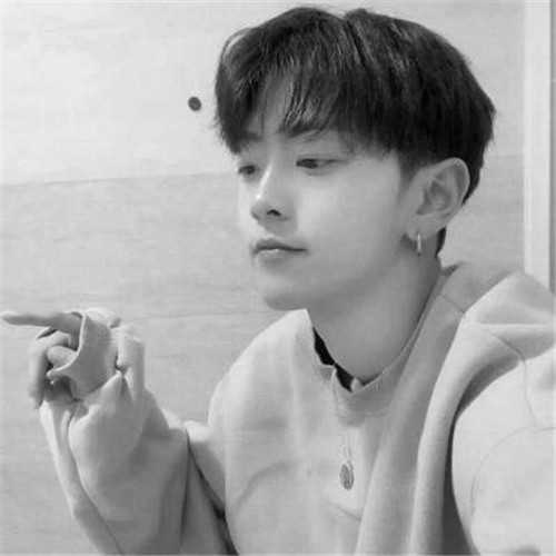 黑白头像男高清图片