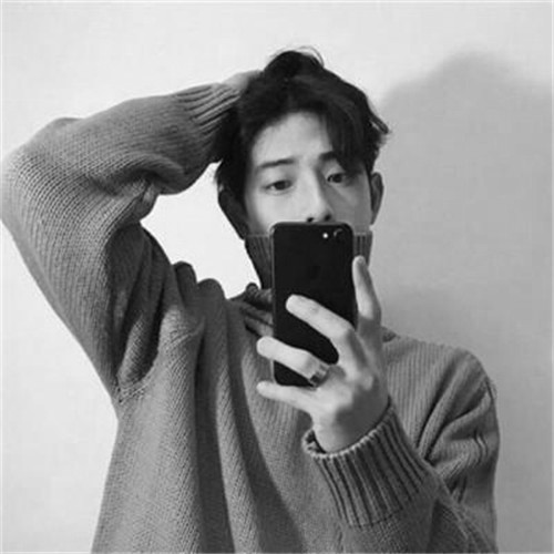 黑白头像男高清图片