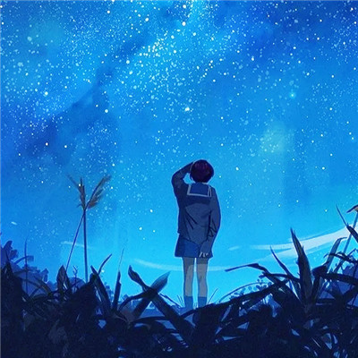 蓝色背景图片头像