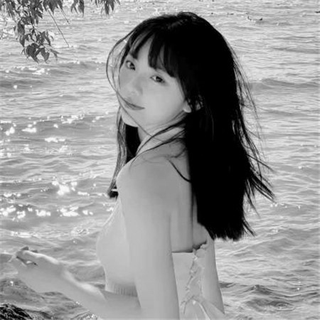 黑白美女个性头像高清图片