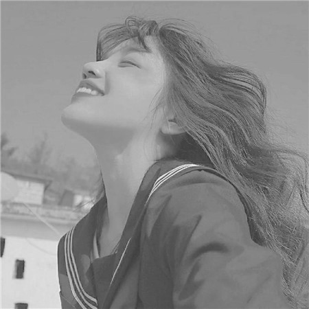 黑白美女个性头像高清图片