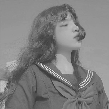 黑白美女个性头像高清图片
