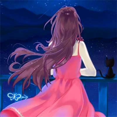 女生背影图片头像