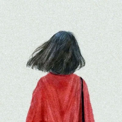 女生背影图片头像