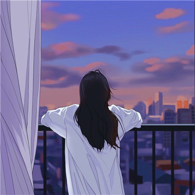 女生背影图片头像