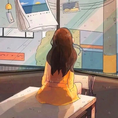 女生背影图片头像