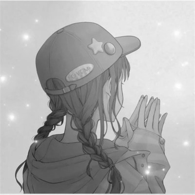 头像黑白女背影伤感