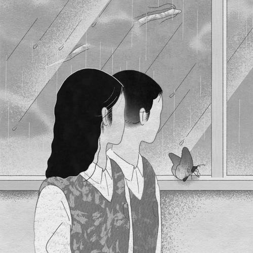 寂寞孤独伤感黑白头像图片