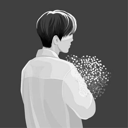 黑白头像伤感高冷图片