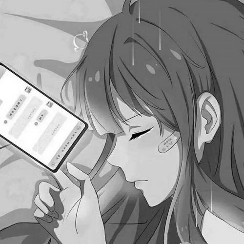 最伤感扎心的头像黑白图片