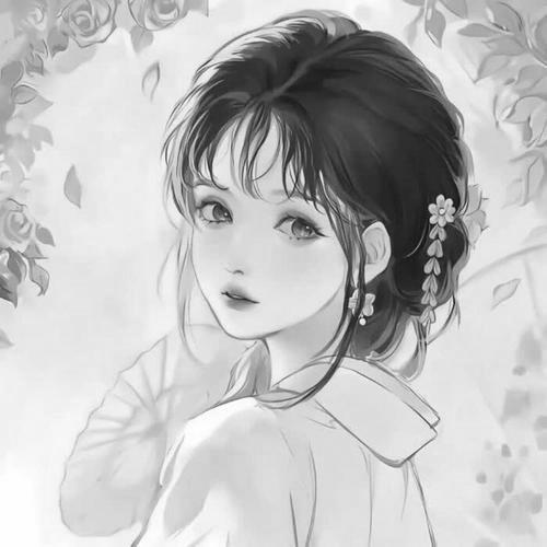 最伤感扎心的头像黑白图片