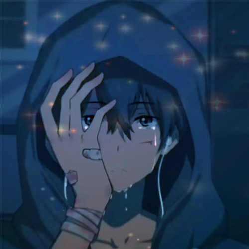 emo伤感头像图片