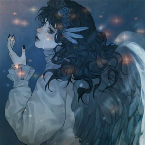 emo伤感头像图片