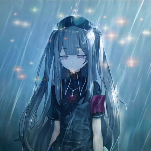 emo伤感头像图片