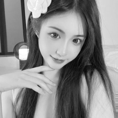 微信头像美女黑白系列图片