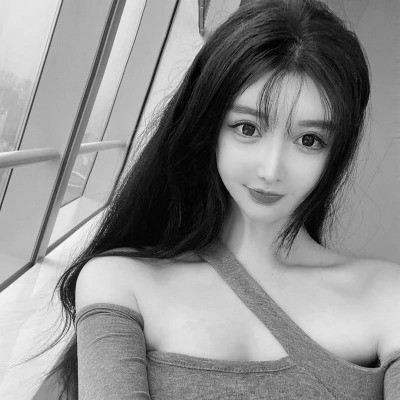 超好看的黑白头像女生高清图片