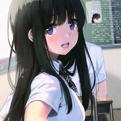 二次元可爱少女头像图片