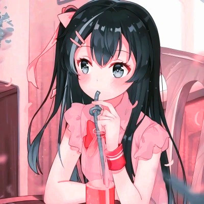 卡通女生头像仙气可爱呆萌图片