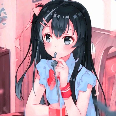 卡通女生头像仙气可爱呆萌图片