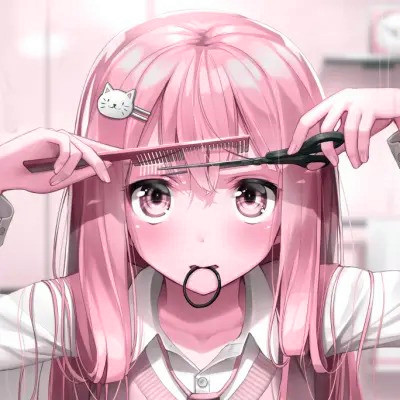 女生卡通呆萌傻傻的可爱图片头像