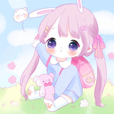 2025头像卡通可爱呆萌女生图片